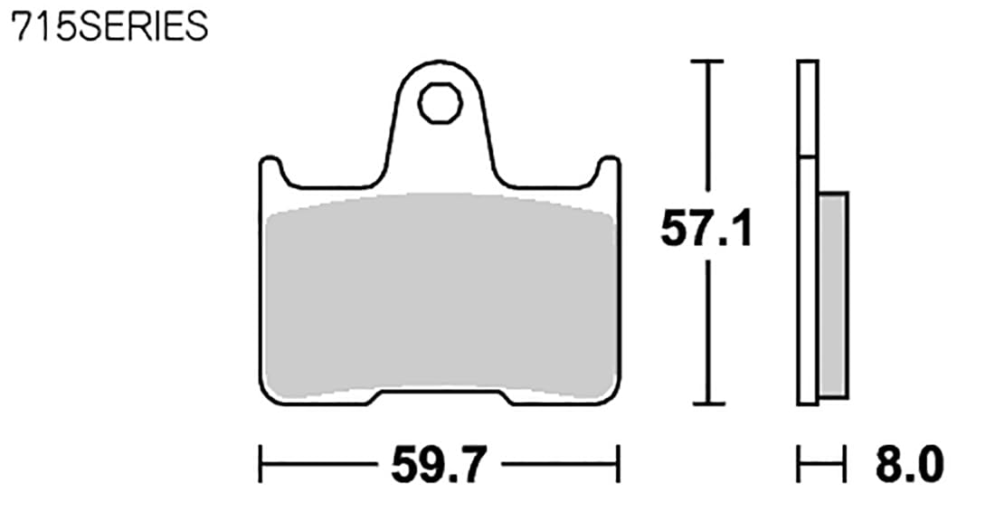 キタコ(KITACO) SBS ブレーキパッド 715LS シンターメタル キタコ